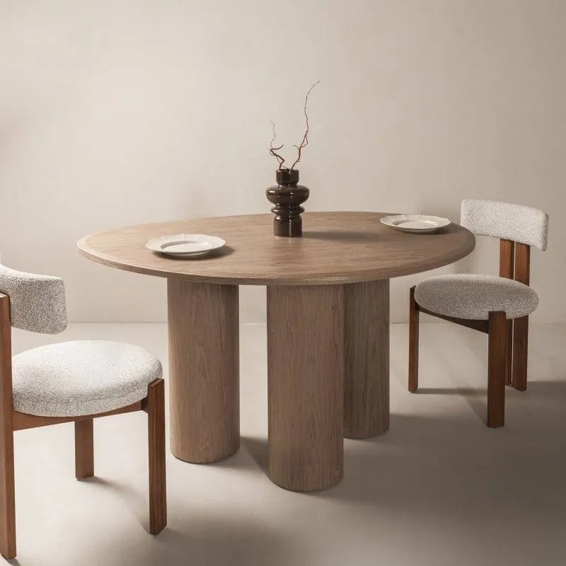 VISPI Tavolo da Pranzo 140 cm, Noce