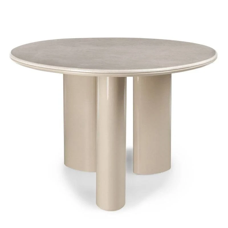 RIONA Tavolo da Pranzo 160 cm, Beige Chiaro/Marmo