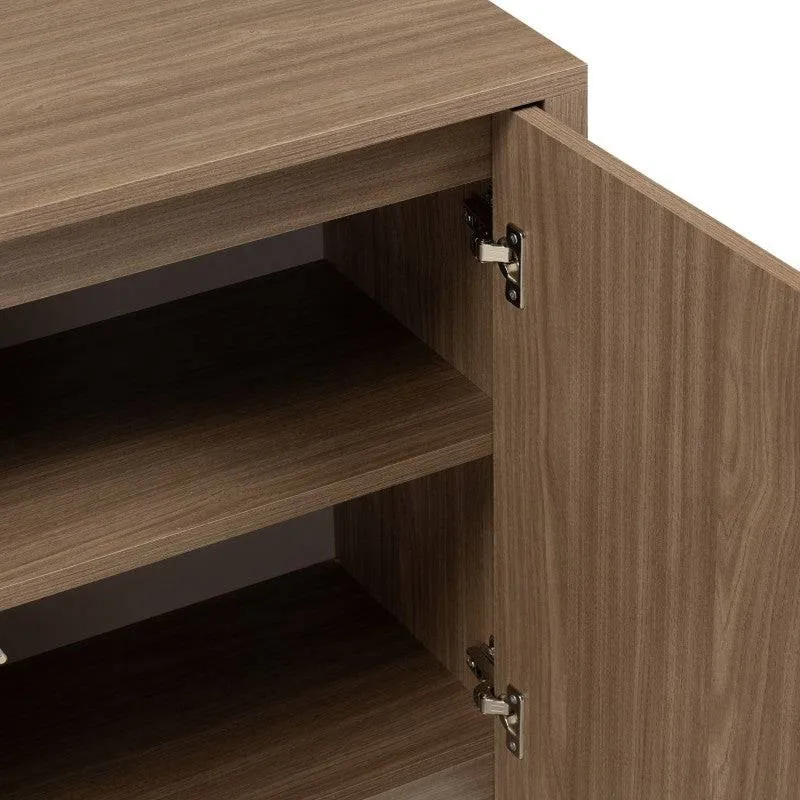 Cassettiera OKU a due ante, rovere perlato