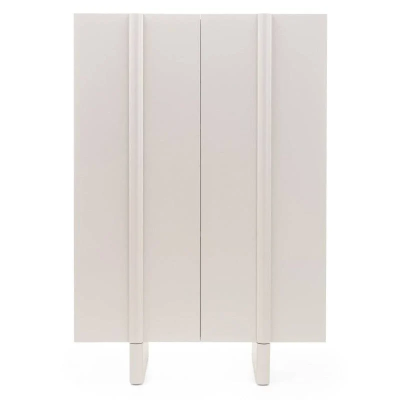 Cassettiera OSSM 2 porte cashmere, fronti arrotondati
