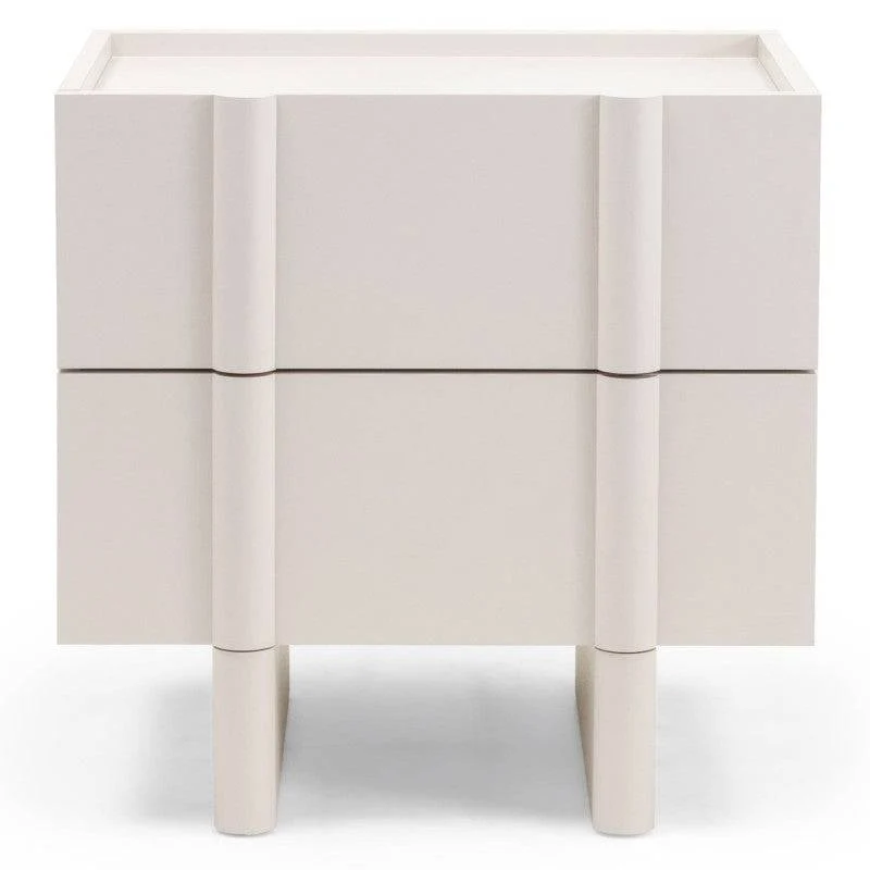Comodino OSSM Cashmere con Fronti Arrotondati