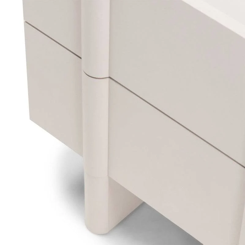 Comodino OSSM Cashmere con Fronti Arrotondati