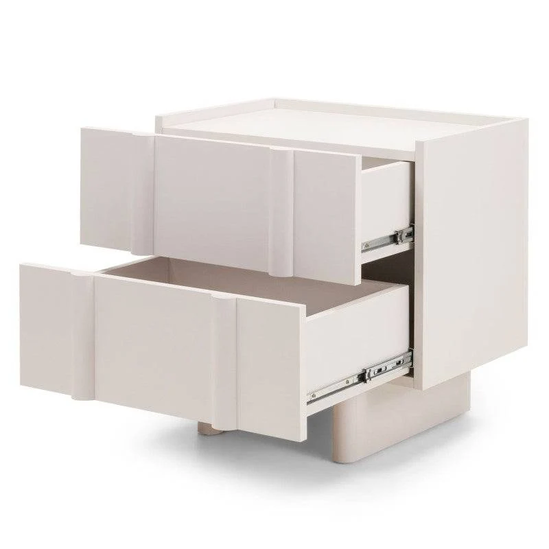 Comodino OSSM Cashmere con Fronti Arrotondati