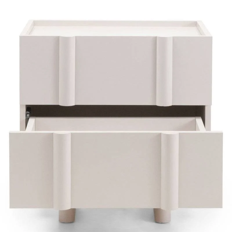 Comodino OSSM Cashmere con Fronti Arrotondati