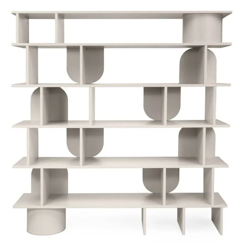 Libreria ANGALIR Cashmere Alta con Fronti Arrotondati