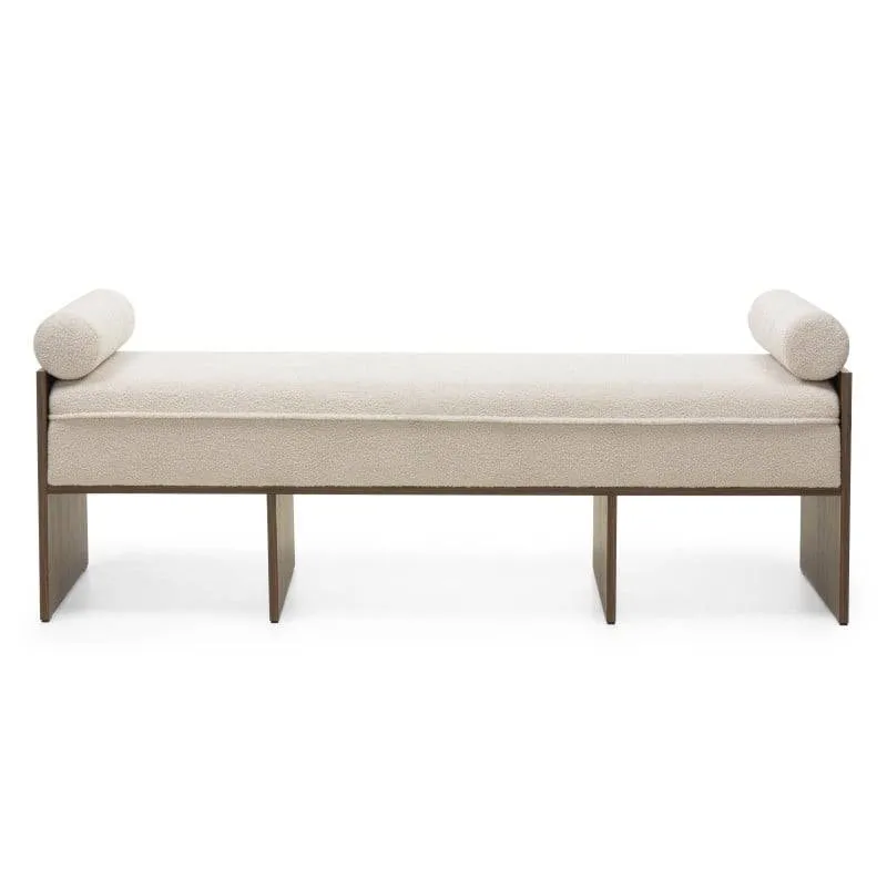 Panchetta FOPPO Bouclé Beige Chiaro, Noce Wisconsin