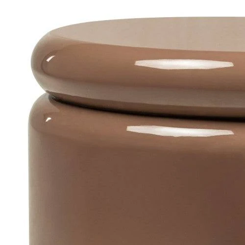 Tavolino Laterale UEL 40 cm Marrone Chiaro Lucido