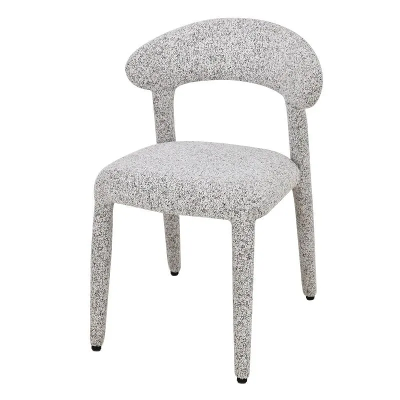Sedia imbottita IROKIH, melange beige-grigio