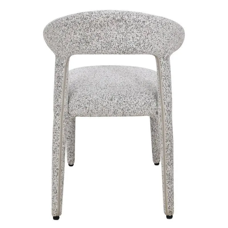Sedia imbottita IROKIH, melange beige-grigio