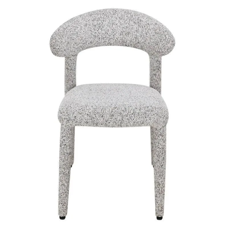 Sedia imbottita IROKIH, melange beige-grigio