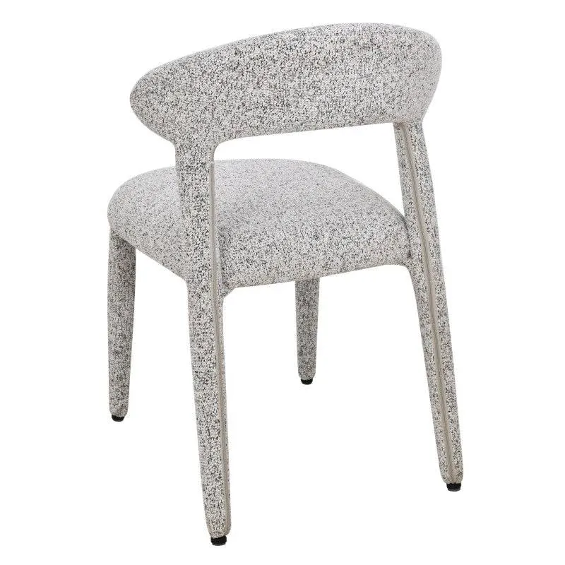 Sedia imbottita IROKIH, melange beige-grigio