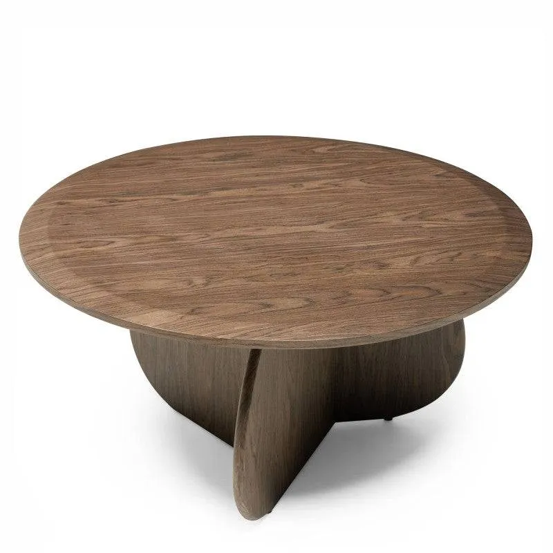 Tavolino da caffè OKUN 80 cm, noce scuro