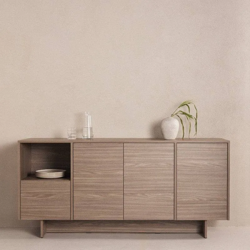 Cassettiera ANSO 4 Ante - Rovere Perlato