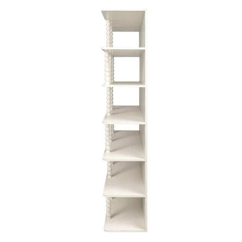 Scaffale alto PERLEN bianco, supporti a sfera