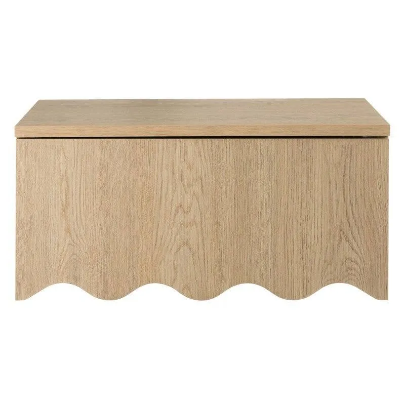 Comodino TIM Cremona Torro Oak con Onda