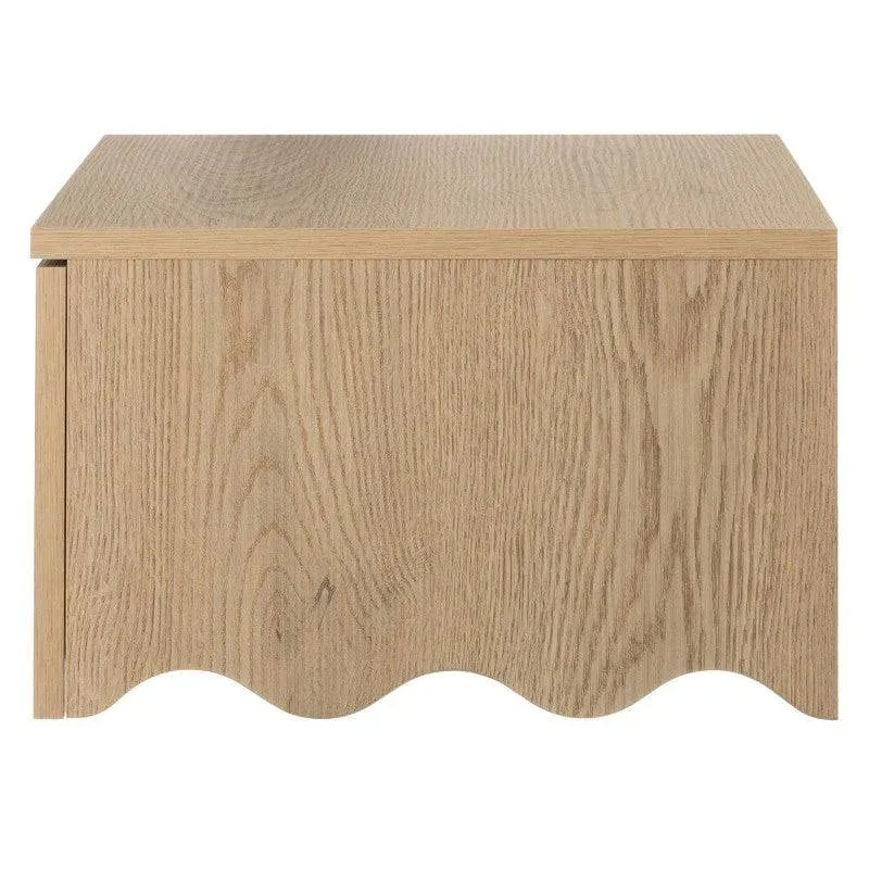 Comodino TIM Cremona Torro Oak con Onda