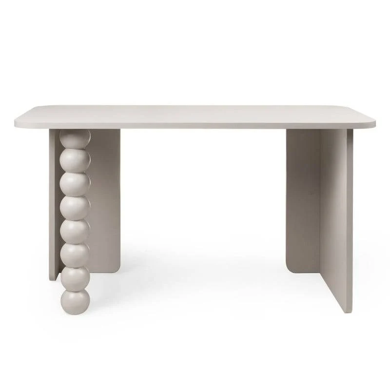 Scrivania ORELIA cashmere con gamba decorativa