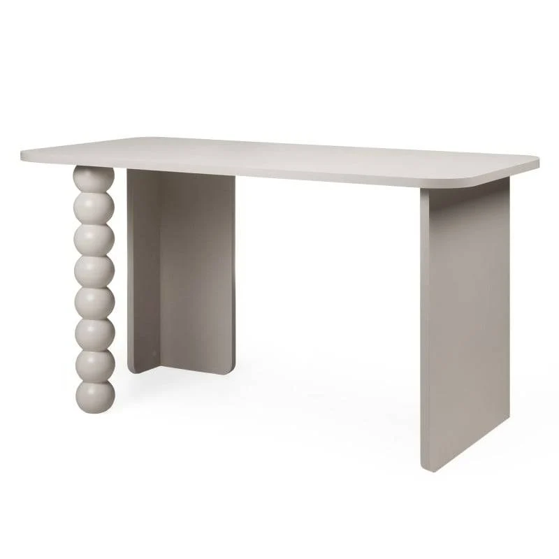 Scrivania ORELIA cashmere con gamba decorativa