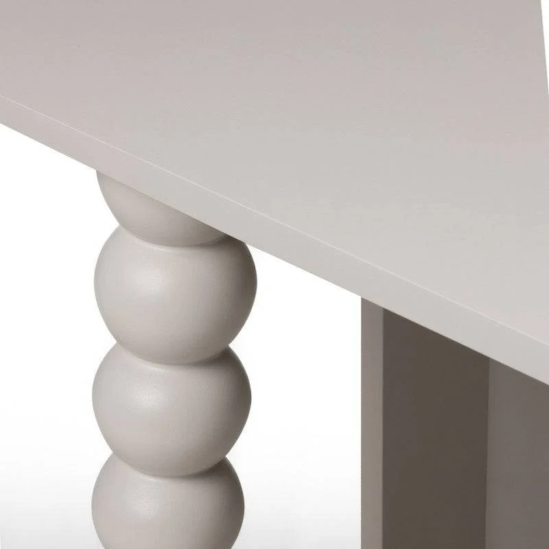 Scrivania ORELIA cashmere con gamba decorativa