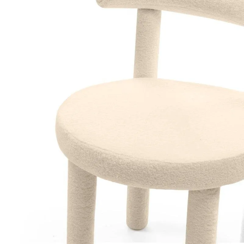 Sedia da pranzo PERER III 2.0 Crema Boucle