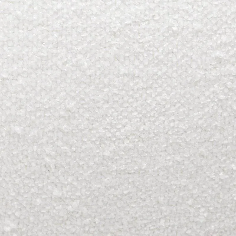 Pouf BOOP rotondo rivestito bianco