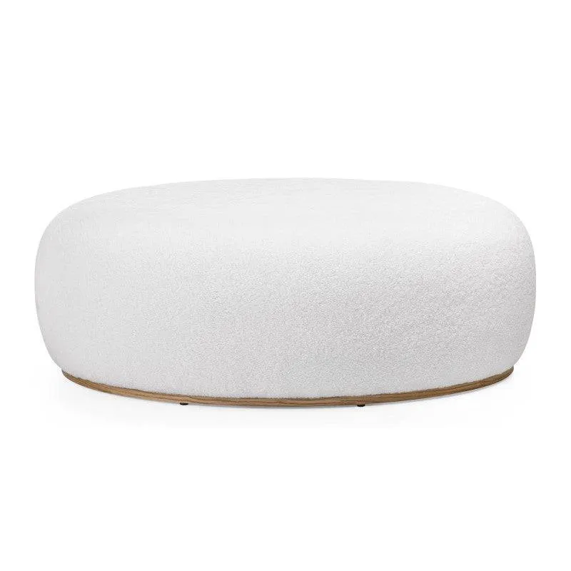 Pouf PEBBLE forme arrotondate bianco