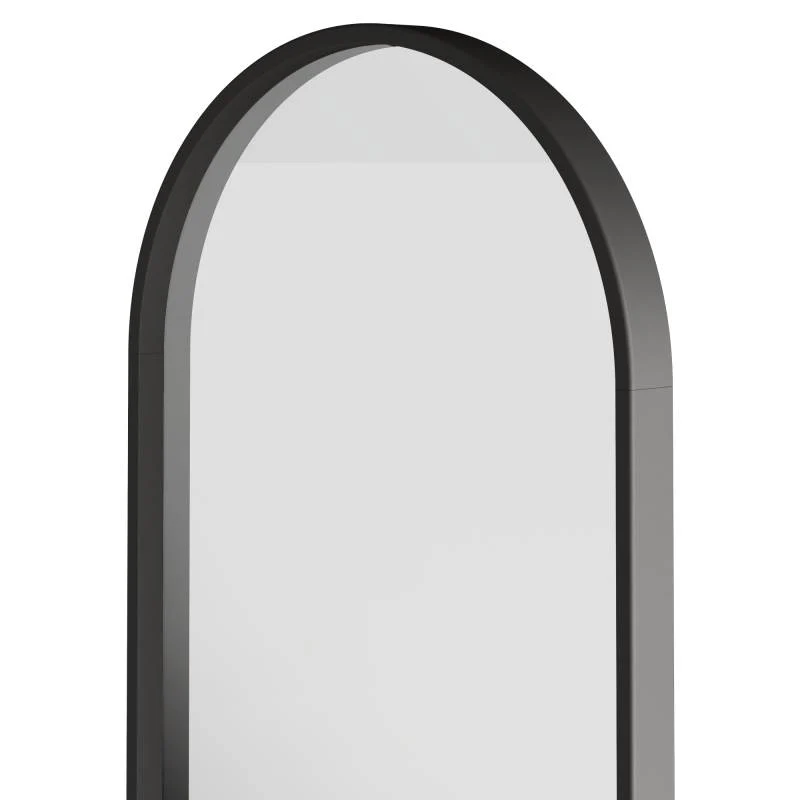 Specchio SIMPLE 45x90 cm, forma ovale, nero
