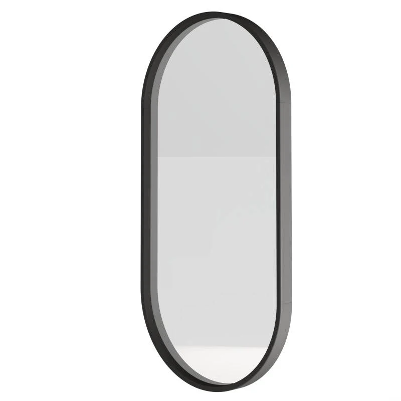 Specchio SIMPLE 45x90 cm, forma ovale, nero