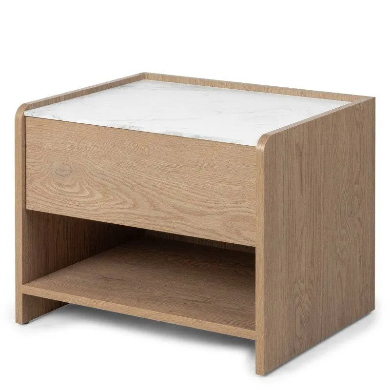 Comodino TANNA Cremona Torro quercia, Crystal Marble