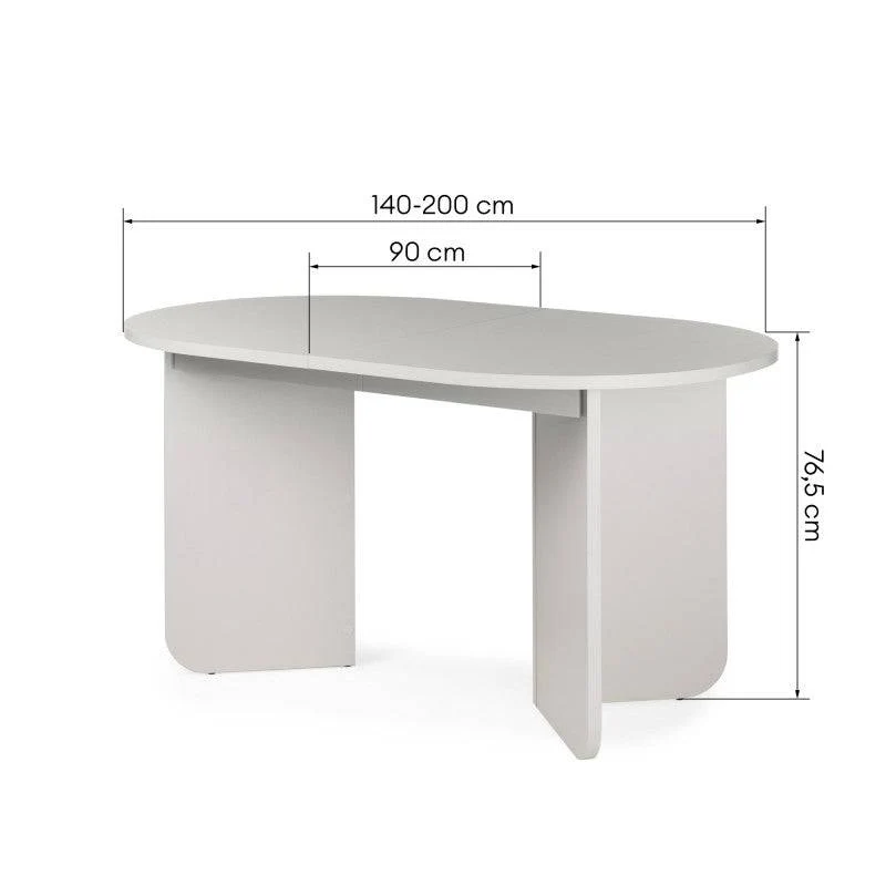 Tavolo MAUT allungabile 140-200 cm, cashmere