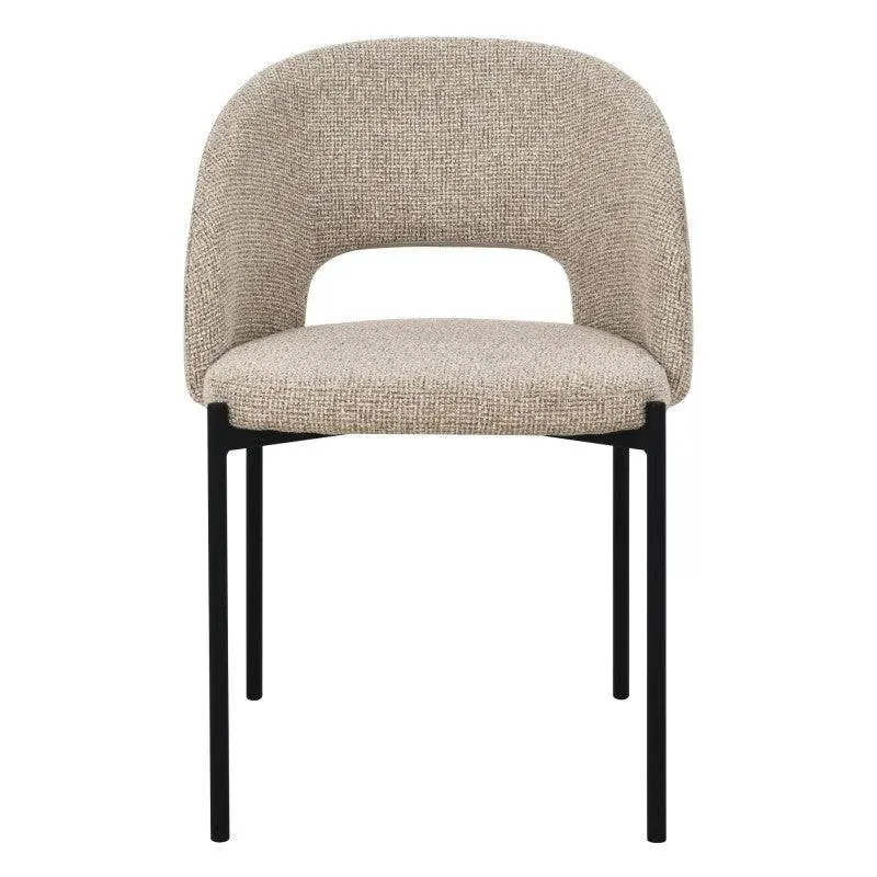 Sedia MORES con apertura schienale, beige melange
