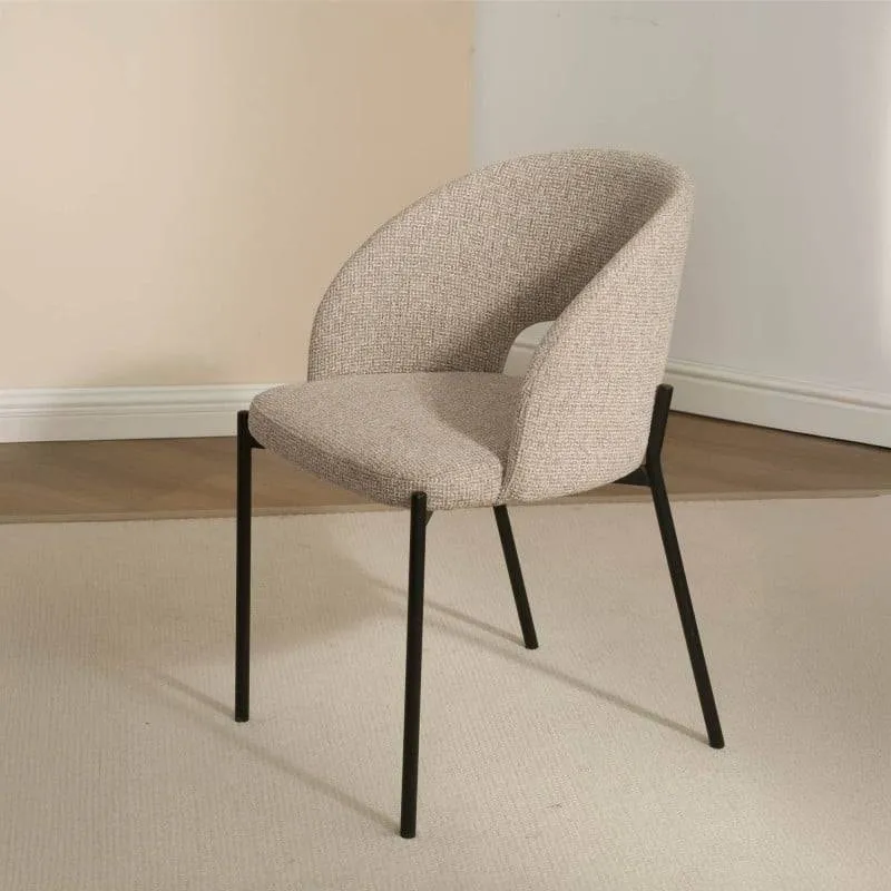 Sedia MORES con apertura schienale, beige melange