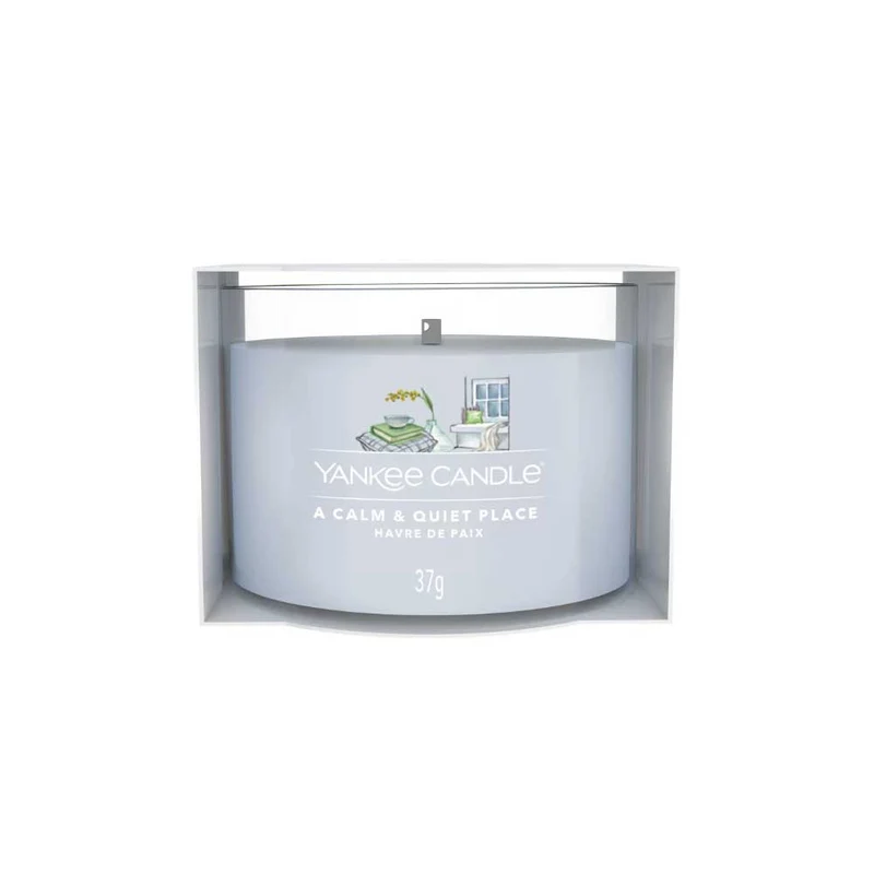 CANDELA VOTIVE IN VETRO SINGOLA A CALM & QUIET PLACE
