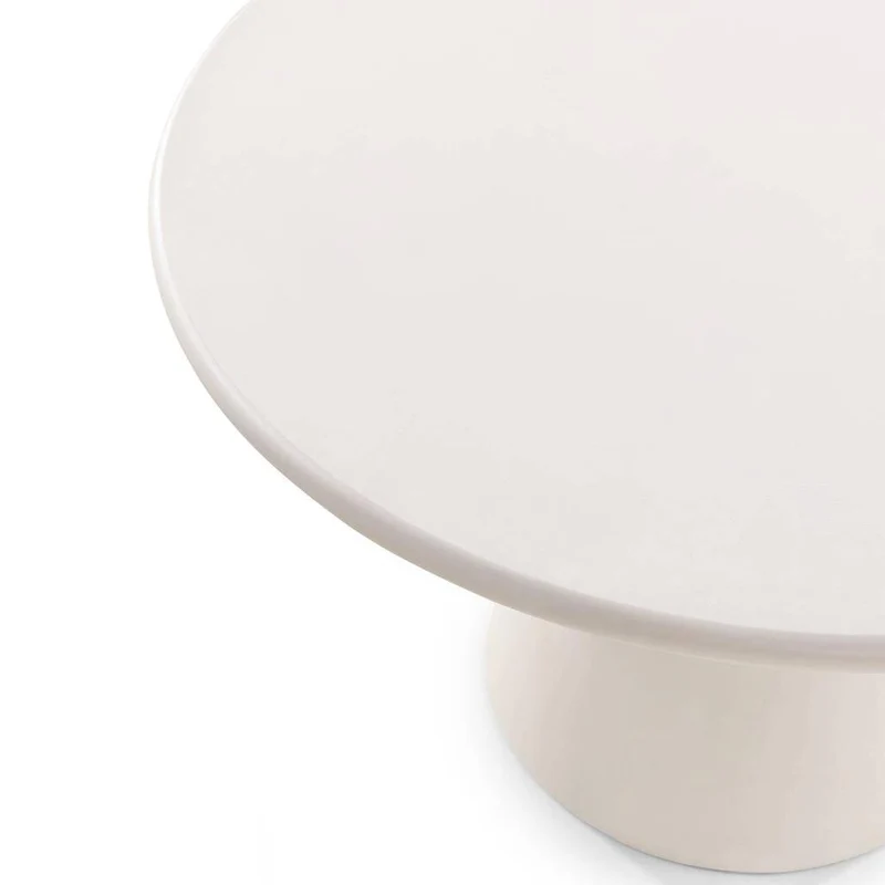 Tavolo da pranzo ADEL 120 cm rotondo, ecru microcemento