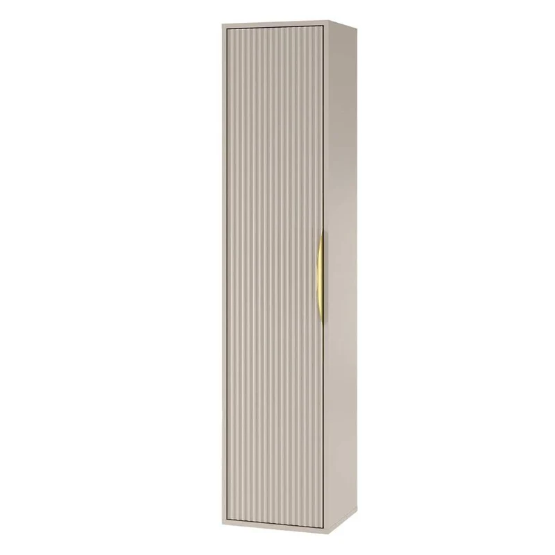 Mobile bagno ANVERS, rigato, maniglia oro, cashmere