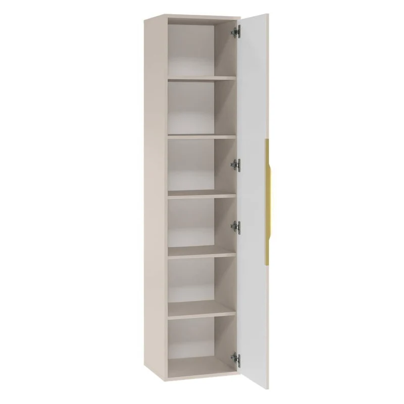 Mobile bagno ANVERS, rigato, maniglia oro, cashmere