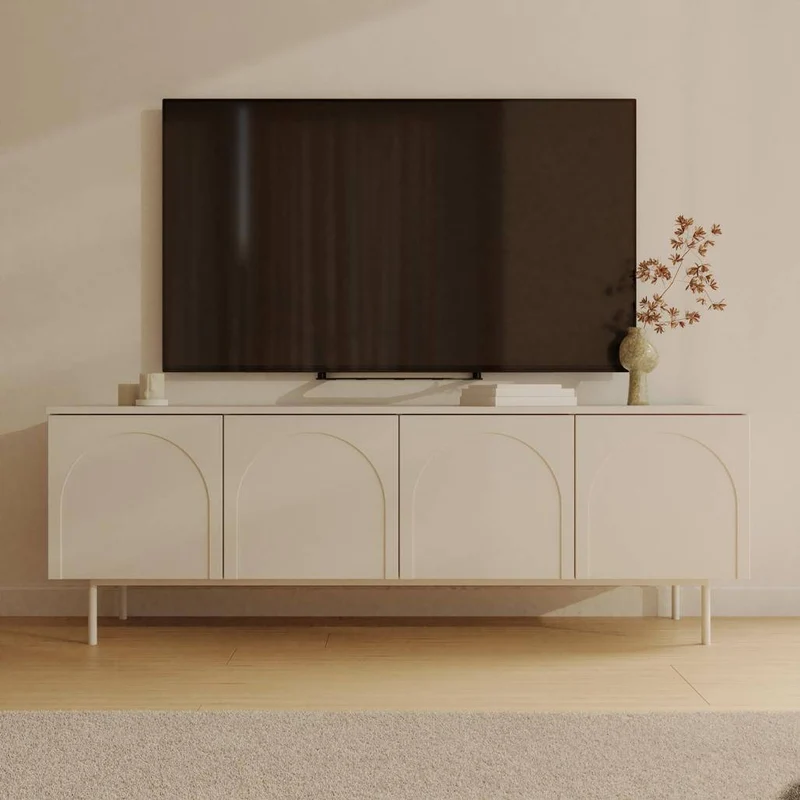 Mobile TV AESTHETIC quattro ante, bianco