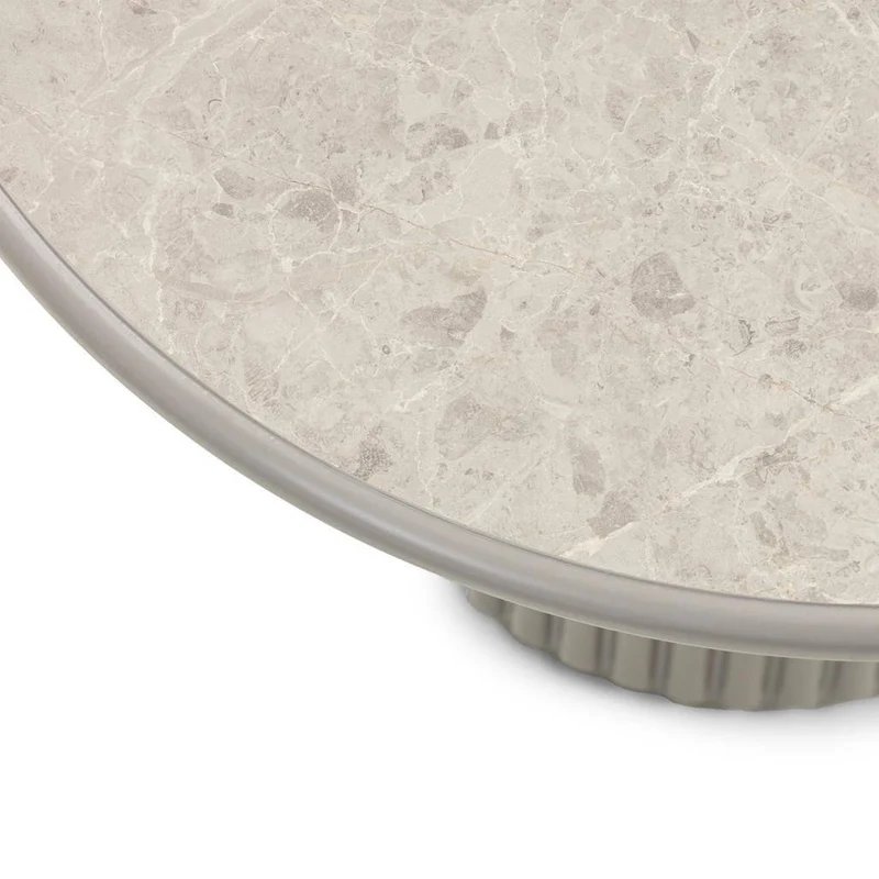 Tavolino ASTI 60 cm, grigio, effetto marmo