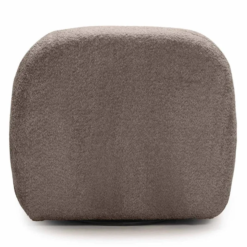 Poltrona BOCHIC base girevole, marrone-grigio