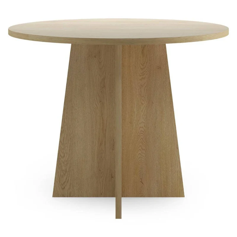 Tavolo da pranzo rotondo CRANE, 100 cm, rovere Cremona Torro