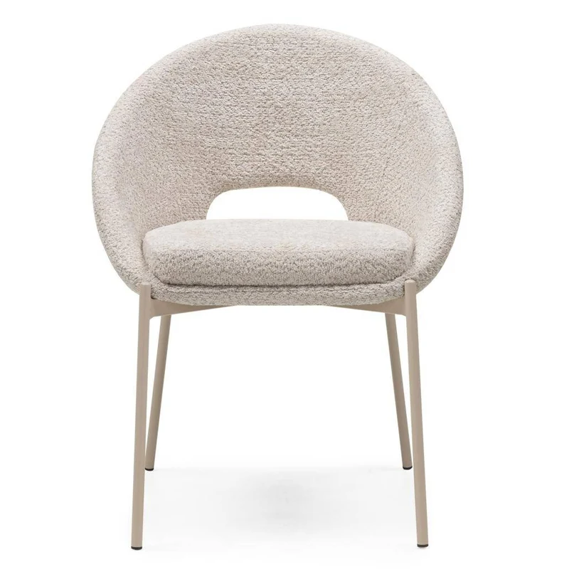 Sedia DEAN, beige bouclé