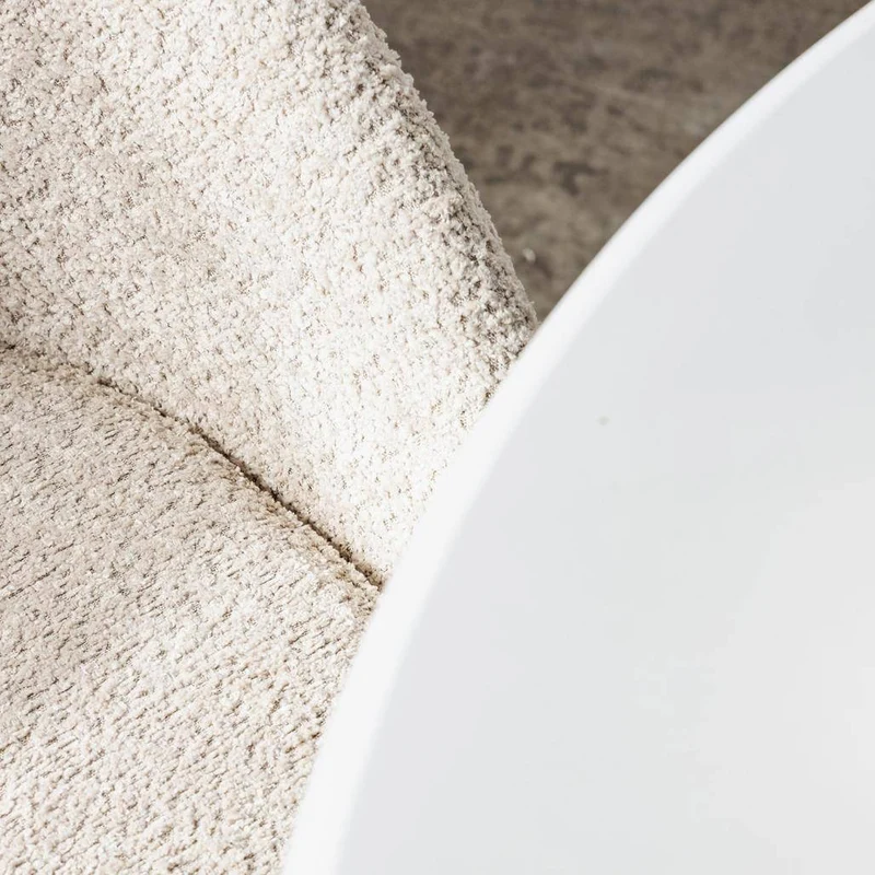 Sedia DEAN, beige bouclé