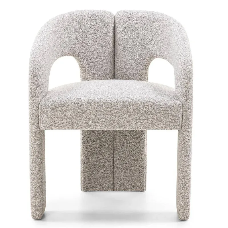 Sedia imbottita JOEL, grigio-beige