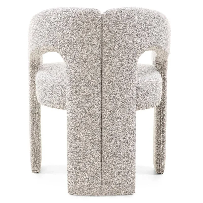 Sedia imbottita JOEL, grigio-beige