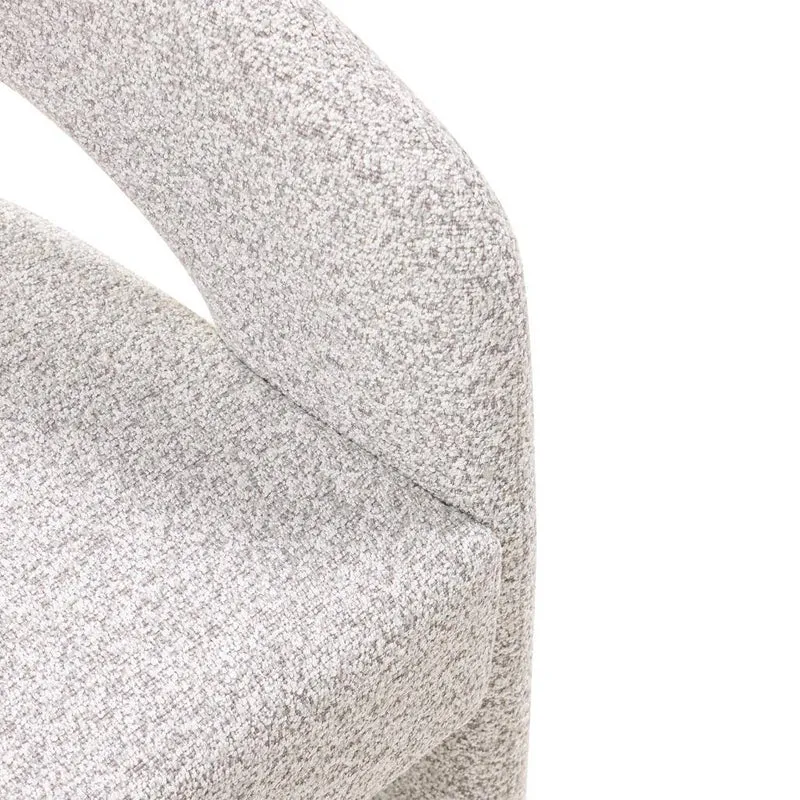 Sedia imbottita JOEL, grigio-beige