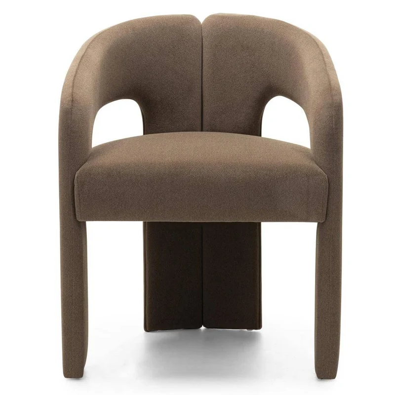 Sedia imbottita JOEL, mocca
