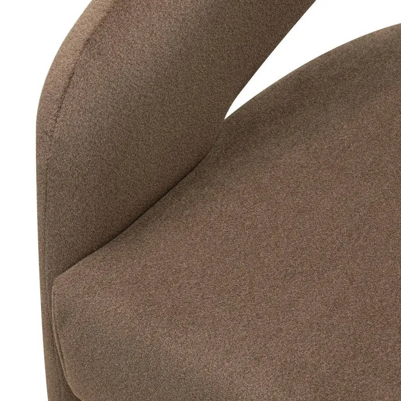 Sedia imbottita JOEL, mocca
