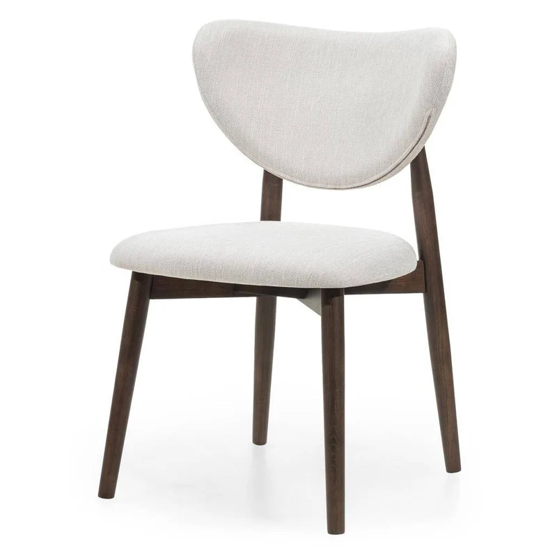 Sedia da pranzo JULIETTE, beige/noce