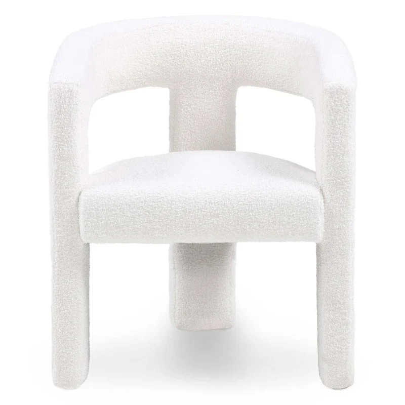 Poltrona Relax LAUREN Crema Bouclé
