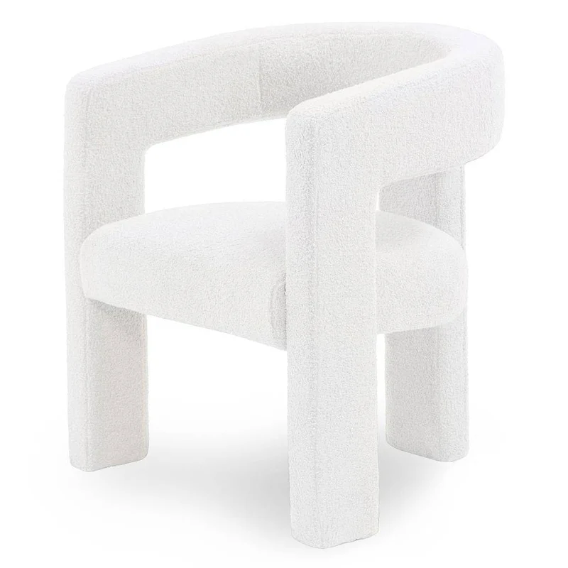 Poltrona Relax LAUREN Crema Bouclé